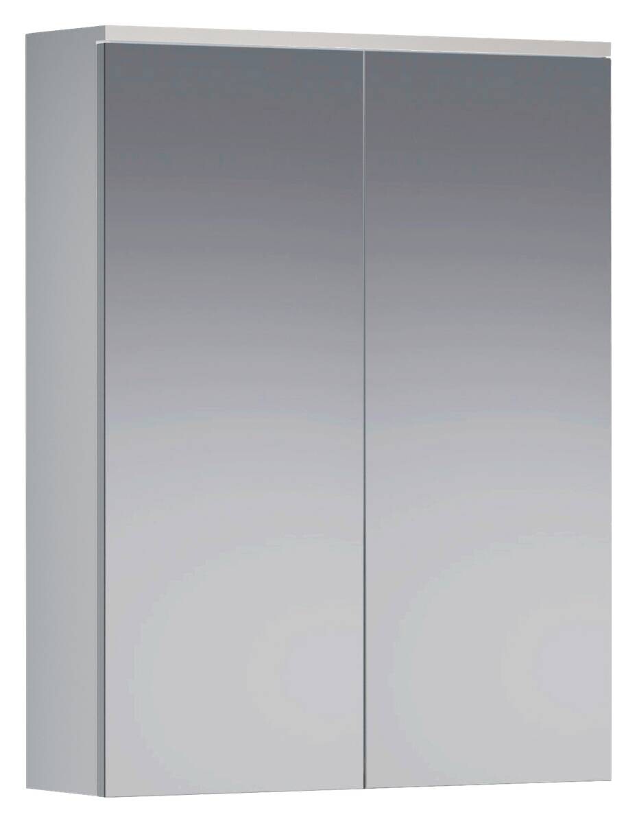 Spiegelschrank Wons weiß Hochglanz weiß matt B/H/T: ca. 60x78x18 cm