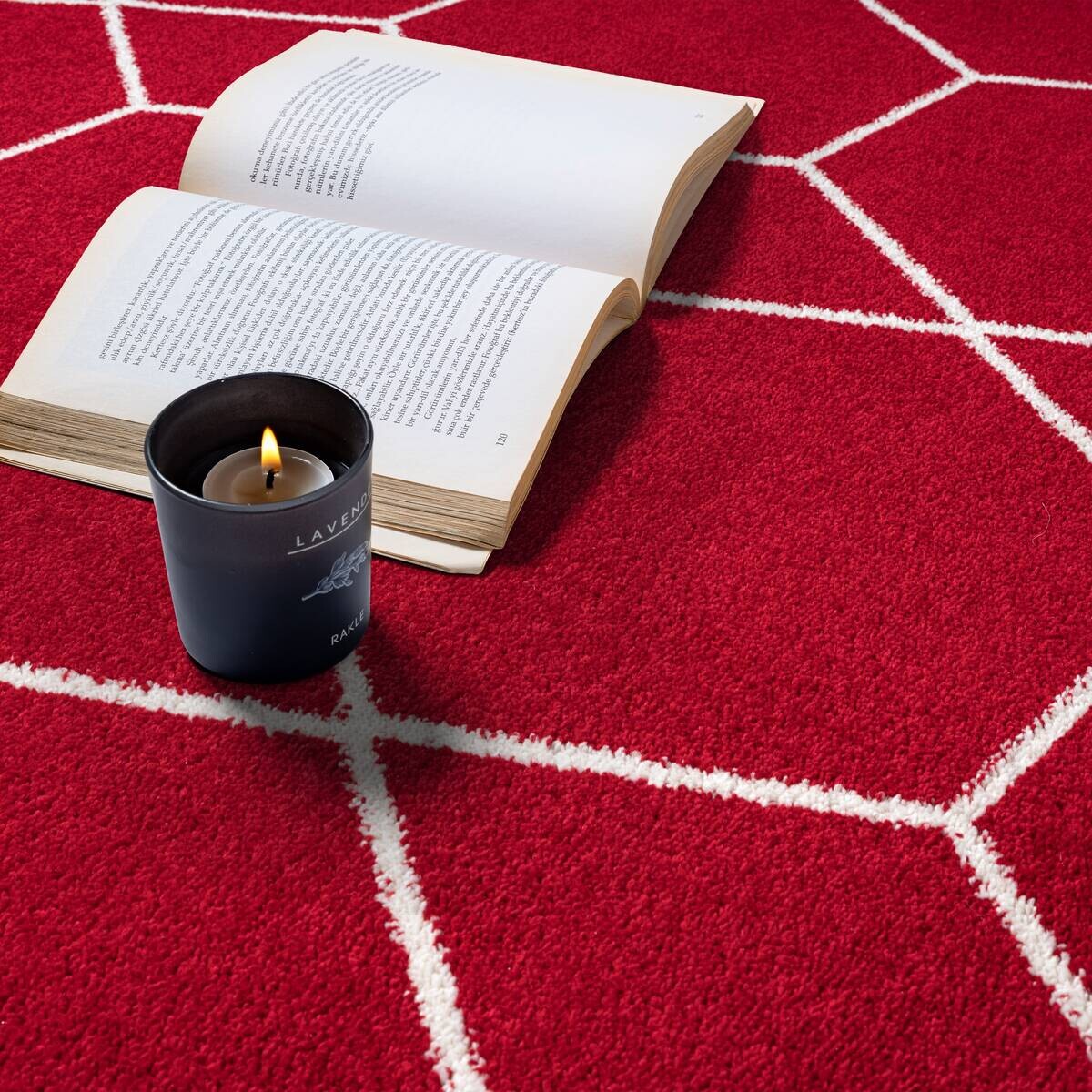 Sanat Teppich Trellis rot B/L: ca. 160x230 cm