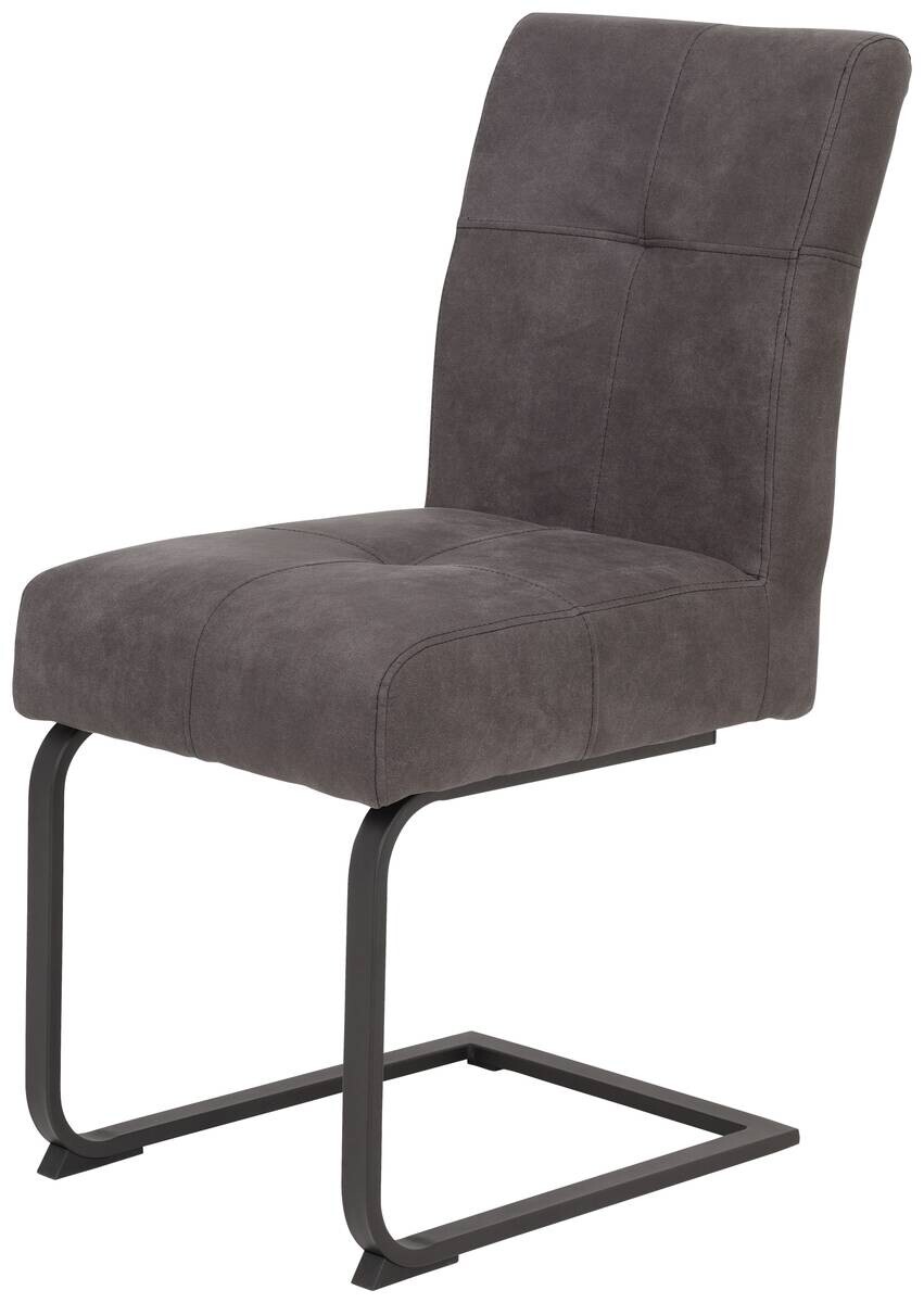 Essgruppe Luise I Eiche anthrazit Microfaser B/H/T: ca. 160x76x80 cm