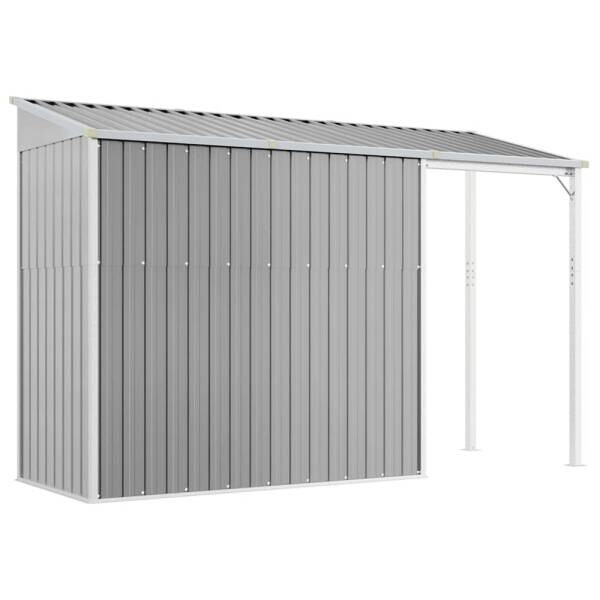 vidaXL Gartenhaus grau B/H/T: ca. 277x181x110,5 cm