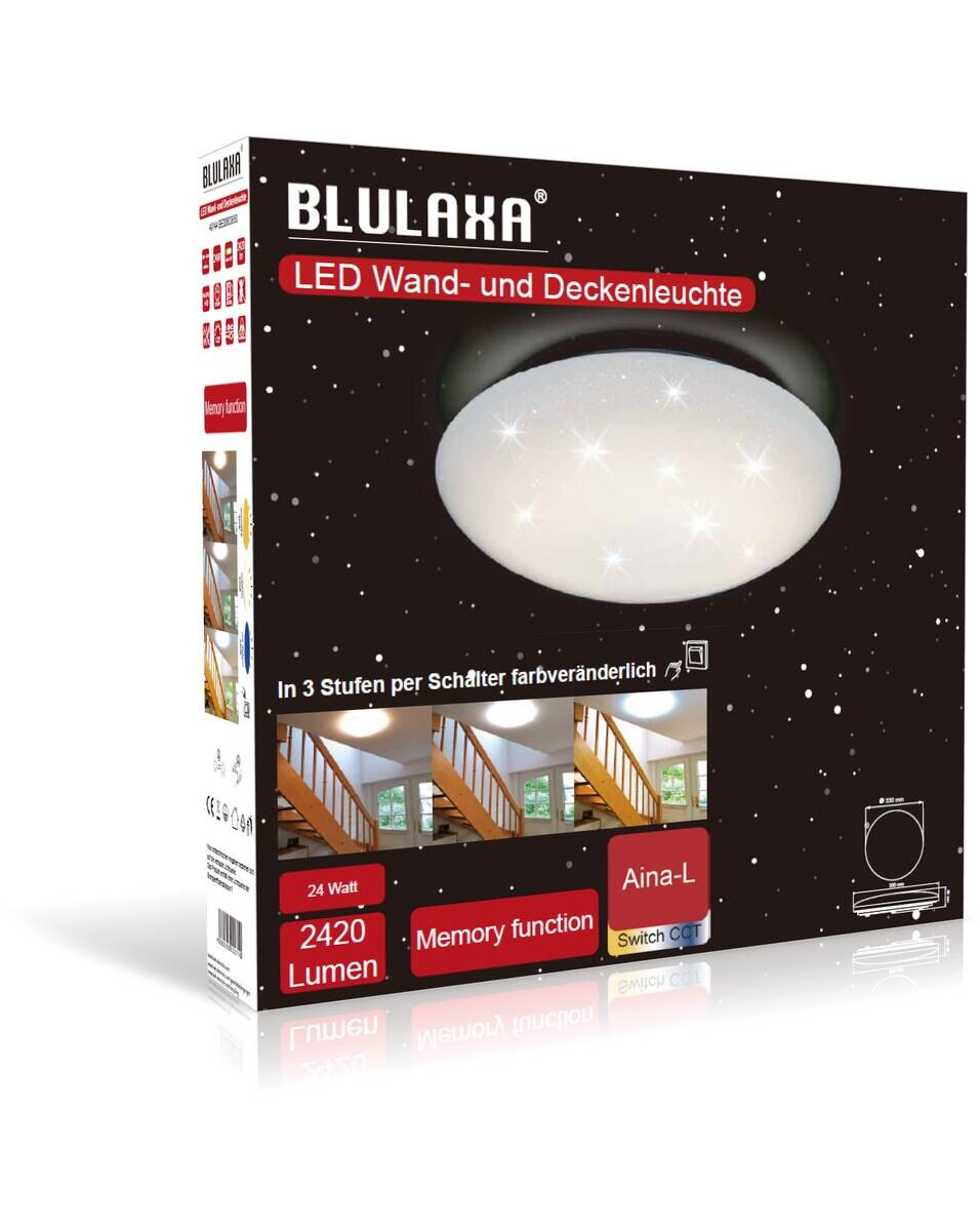 Blulaxa LED-Deckenleuchte Aina D: ca. 33 cm