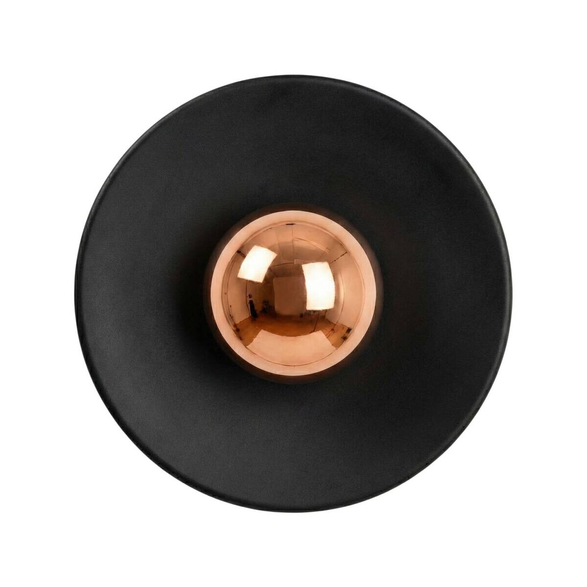 Opviq Wandleuchte schwarz Kupfer B/H/T: ca. 35x20x35 cm G9 1 Brennstellen