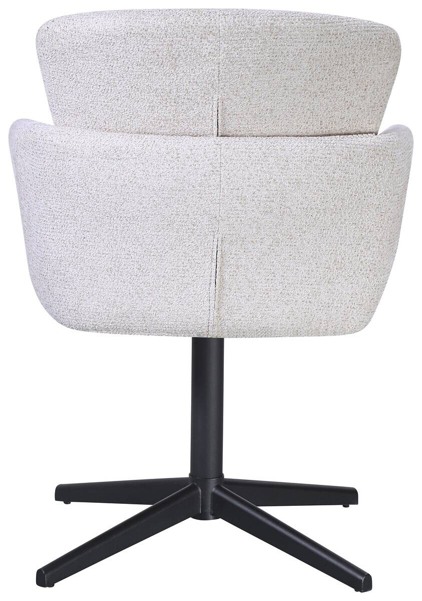 Armlehnstuhl Dana beige Webstoff B/H/T: ca. 58x84x61 cm