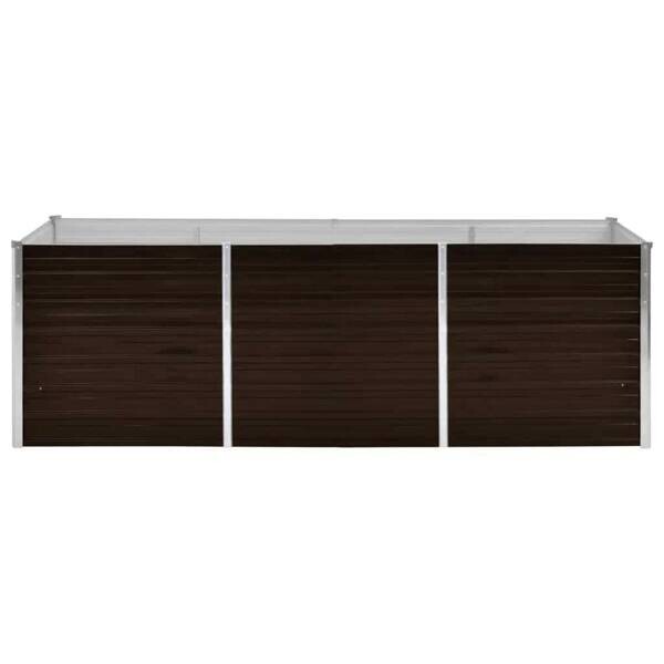 Hochbeet braun Stahl B/H/L: ca. 80x77x240 cm