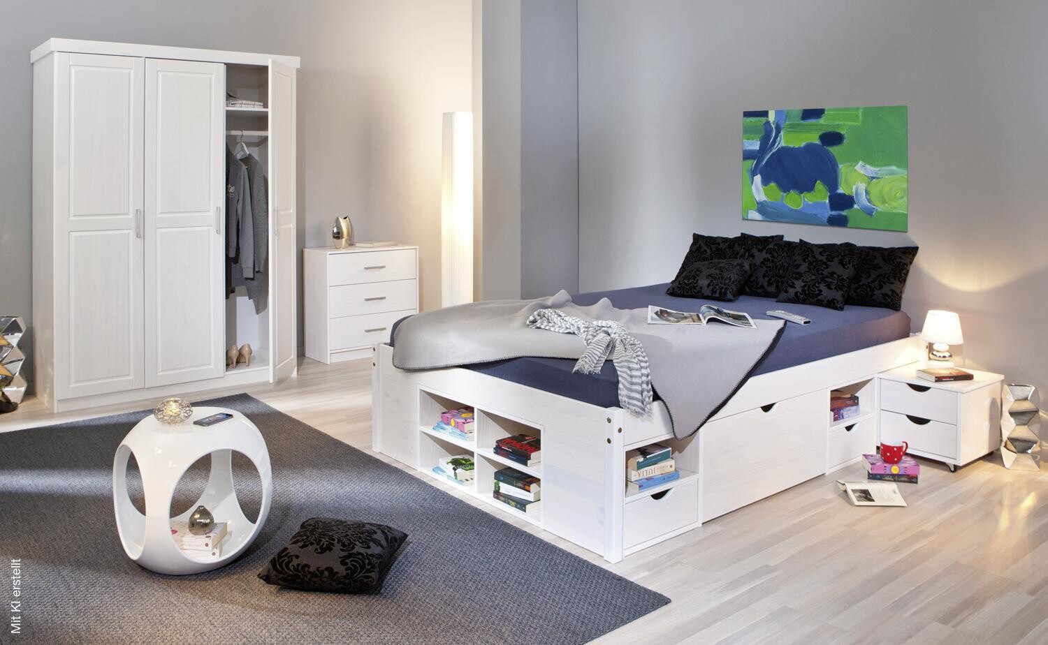 Funktionsbett Till weiß Liegefläche B/L: ca. 160x200 cm