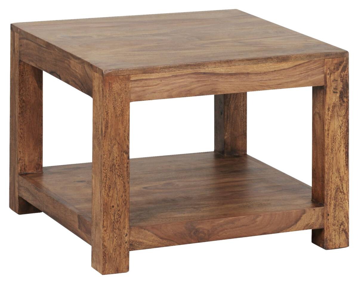 Wohnling Couchtisch natur Echtholz B/H/T: ca. 60x45x60 cm