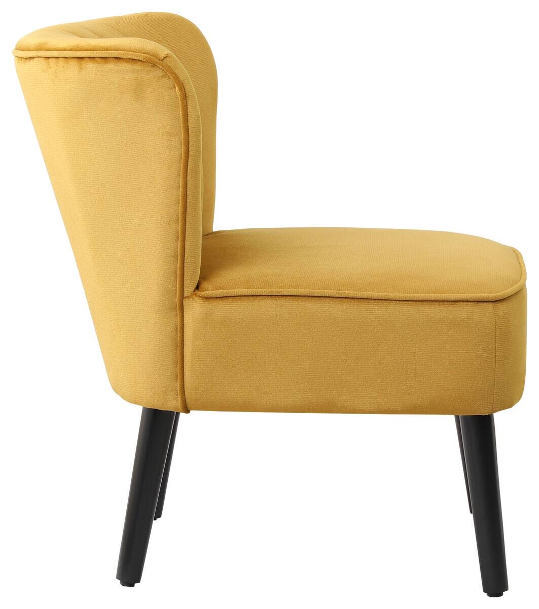 Sessel Emily gold Microfaser B/H/T: ca. 57x76x72 cm