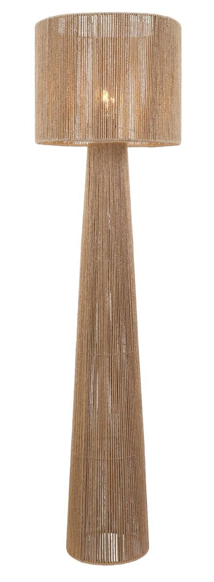 POCOline Stehleuchte Lin natur Papier Metall H/D: ca. 140x35 cm E27 1 Brennstellen