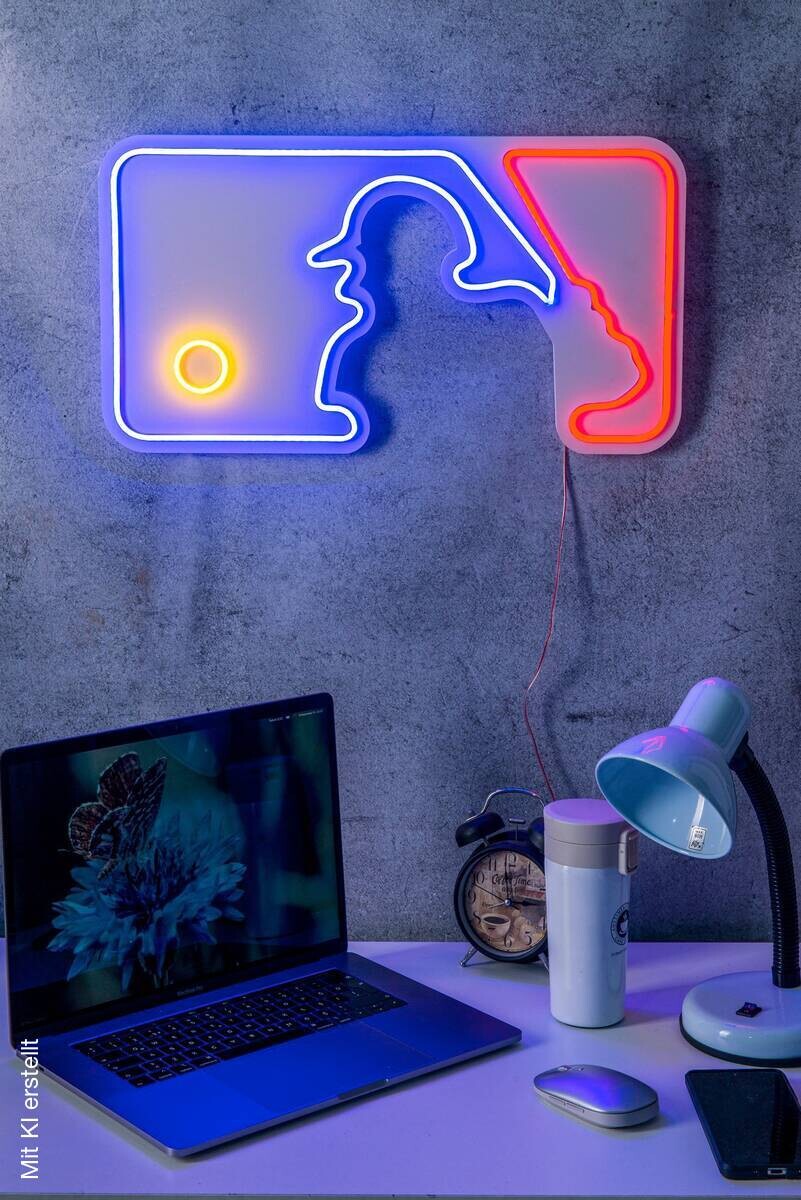 Opviq LED-Wandleuchte mehrfarbig PVC B/H/T/L: ca. 56x30x2x56 cm