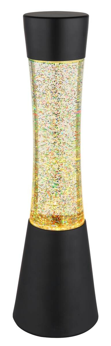 GLOBO LED-Tischleuchte Sparkle schwarz klar PVC Glas H/D: ca. 39,3x11,2 cm 1 Brennstellen
