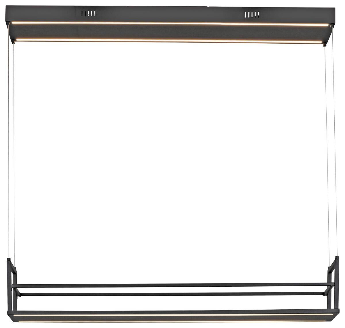 Just Light LED-Pendelleuchte Sontura schwarz B/H/L: ca. 17,1x120x103,6 cm