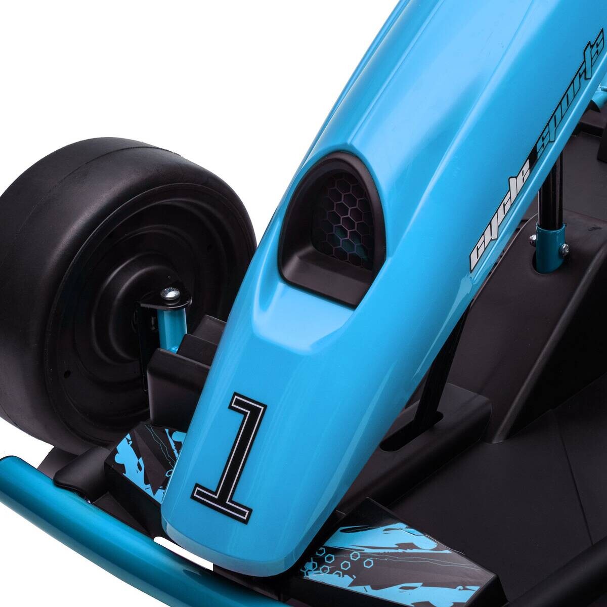 HOMCOM Kinder Elektro Gokart blau B/H/L: ca. 77x54x115 cm