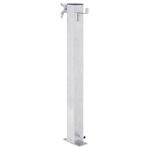 vidaXL Wassersäule silber