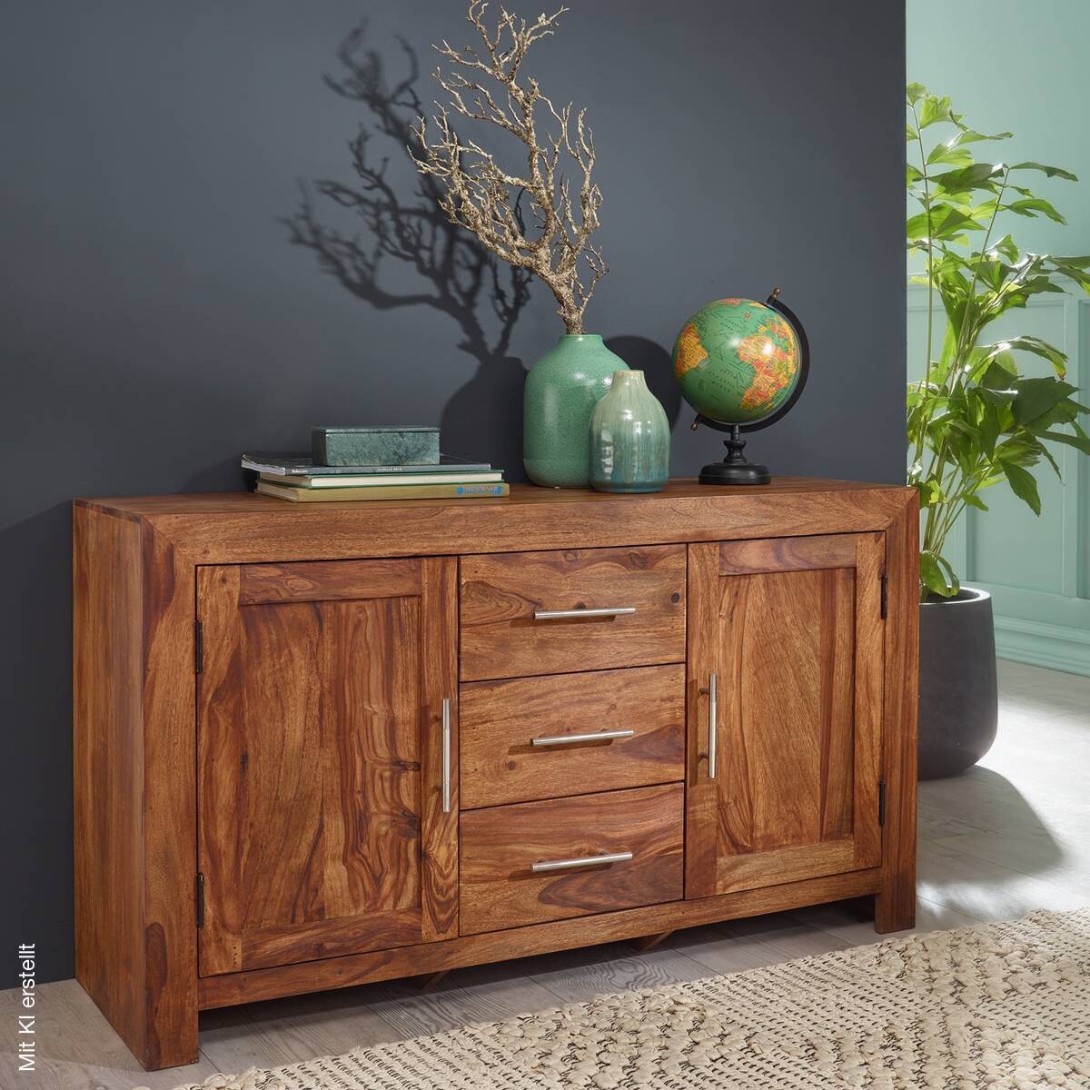Sideboard natur silber B/H/T: ca. 118x70x40 cm
