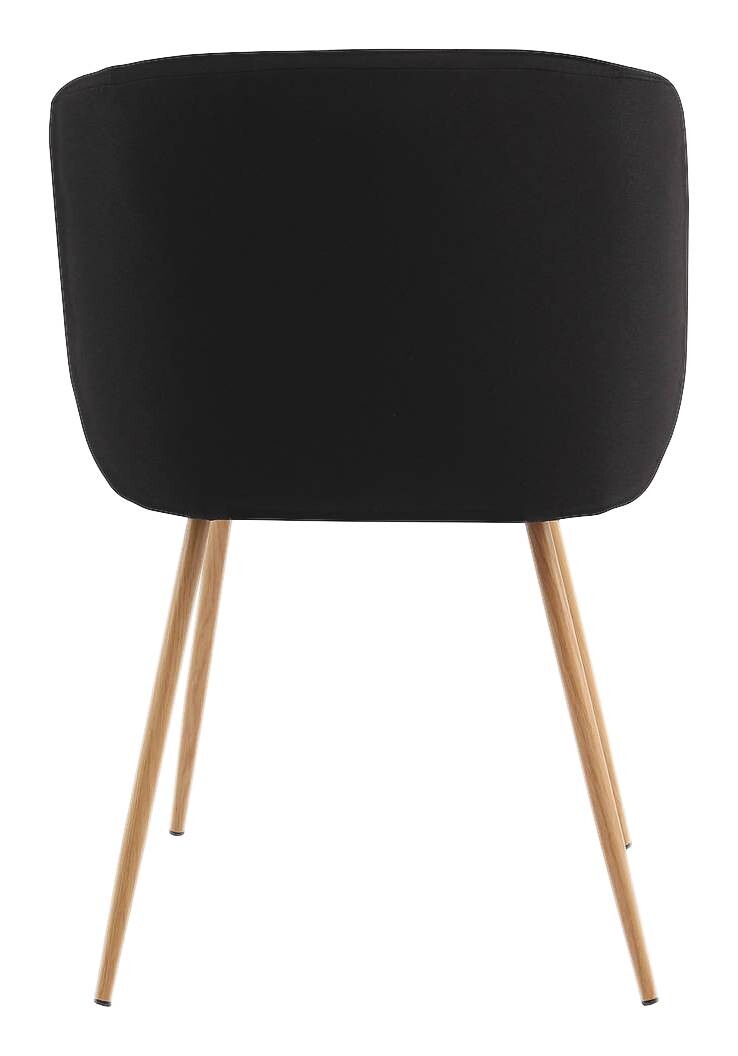 Stuhl Celina 200 2er schwarz Microfaser B/H/T: ca. 54x84x56 cm