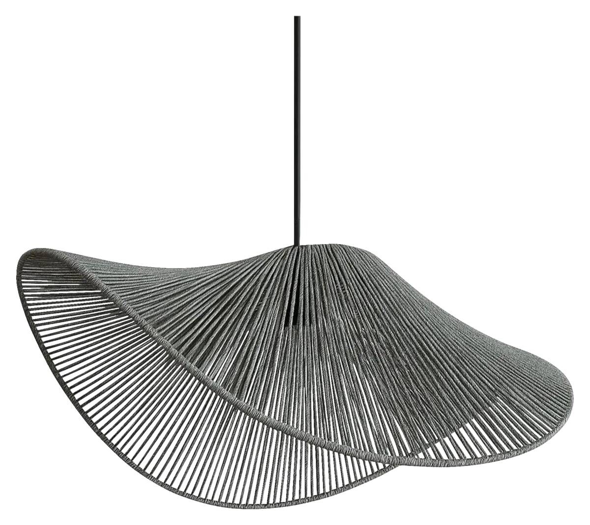 Opviq Pendelleuchte grau Kunststoff B/T/L: ca. 50x50x50 cm E27 1 Brennstellen