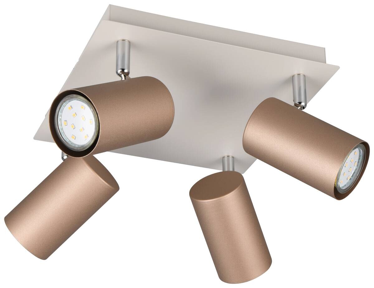 Reality Spots Marley kaffee Metall B/H/L: ca. 24x24x15 cm null 4 Brennstellen