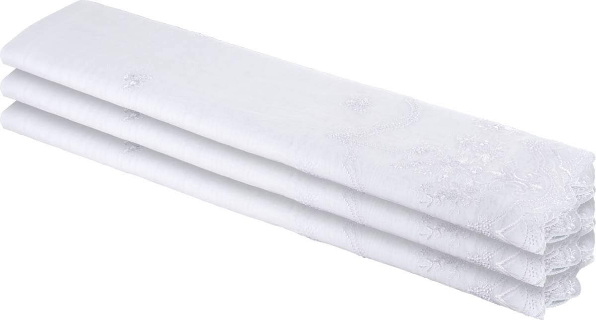 Store-Meterware Inez reinweiß 100% Polyester H: ca. 280 cm