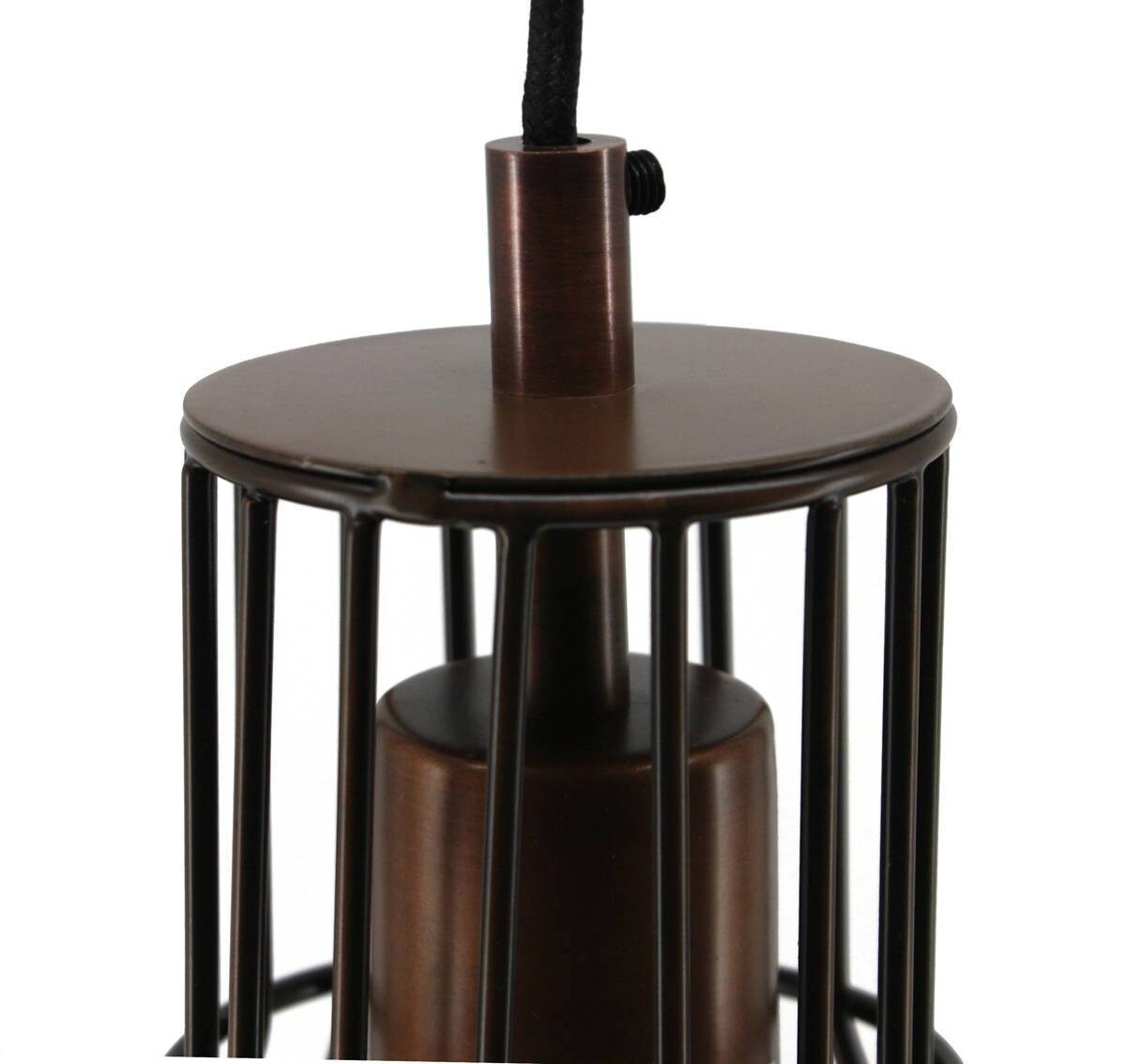 Kayoom Pendelleuchte Bellatrix Kupfer Eisen H: ca. 31 cm E27 1 Brennstellen