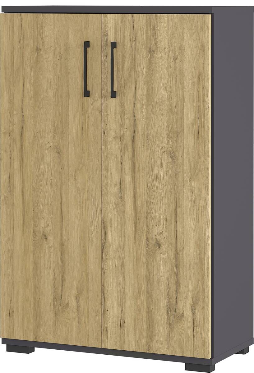 Aktenschrank 4247-564 Eiche Grand-Son Nachbildung Graphit B/H/T: ca. 80x123x40 cm