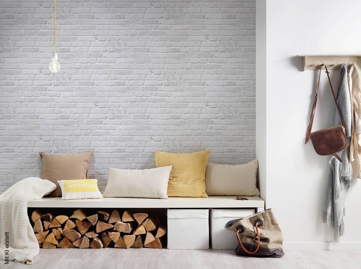 A.S.Creation Vliestapete Best of Wood`n Stone 2nd Edition Steine grau B/L: ca. 53x1005 cm