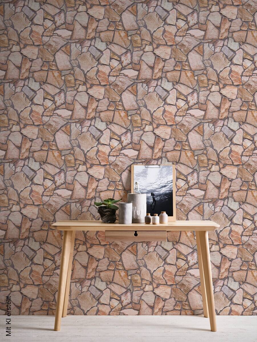 A.S.Creation Vliestapete grau beige B/H/D: ca. 53x1005x9 cm