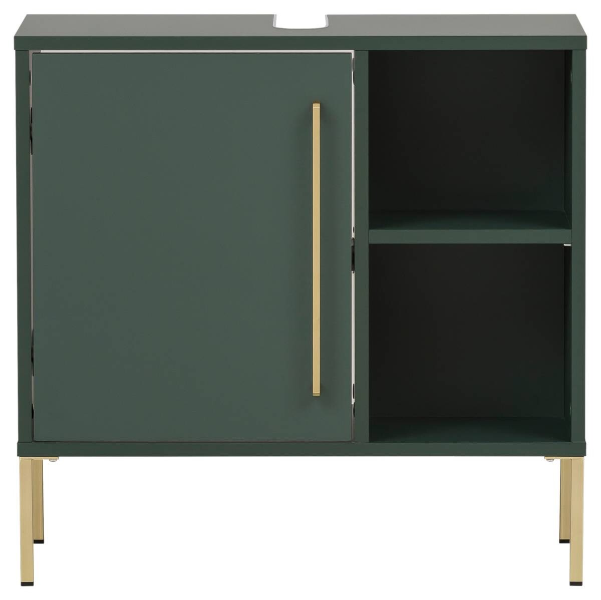 Waschbeckenunterschrank Kent waldgrün B/H/T: ca. 65,3x63,3x33,1 cm