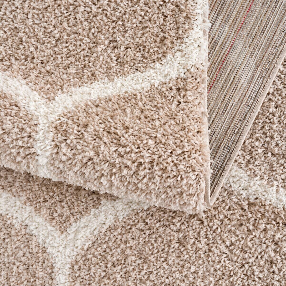 Sanat Hochflorteppich MADRID beige B/L: ca. 200x290 cm
