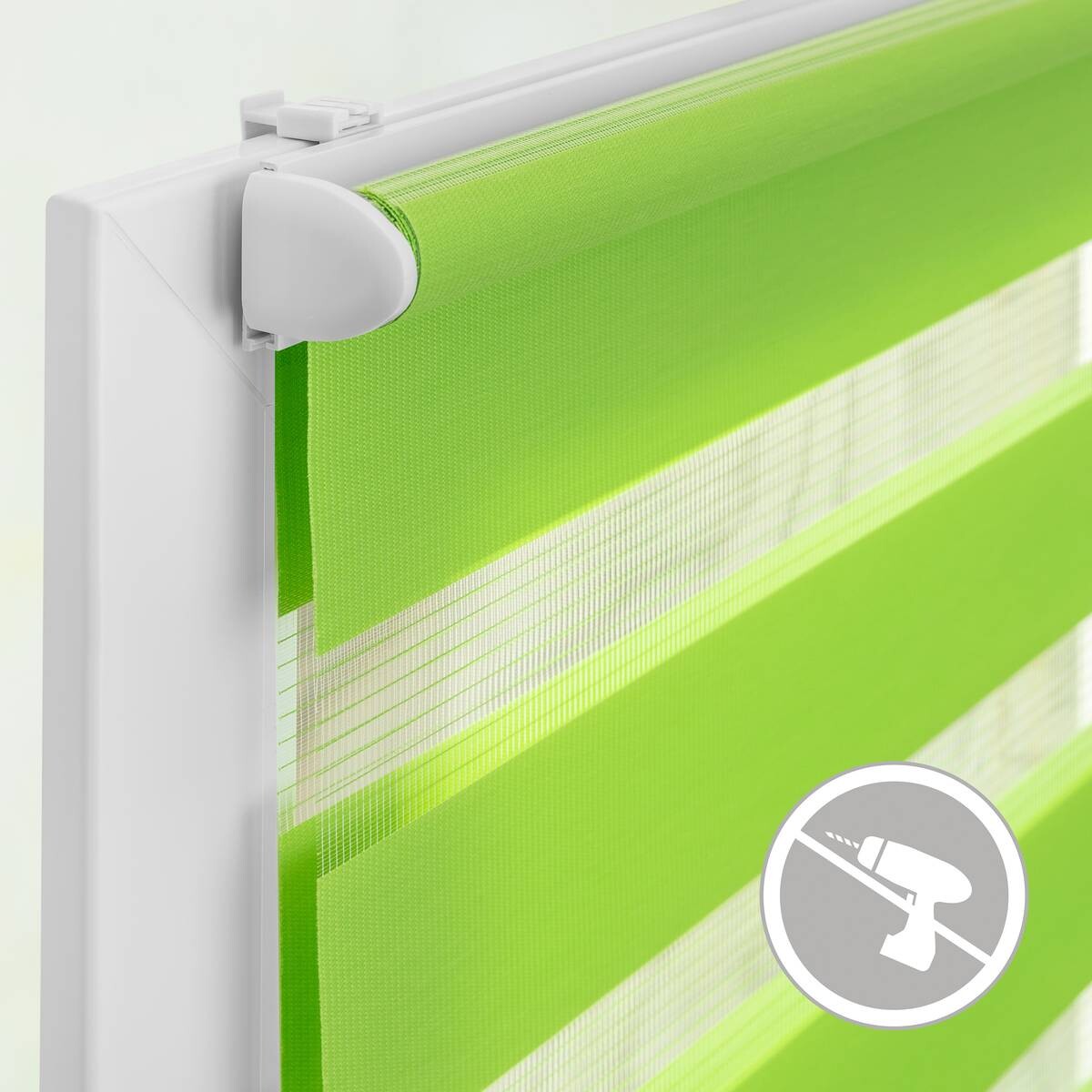 LICHTBLICK Doppelrollo Duo grün B/L: ca. 60x220 cm