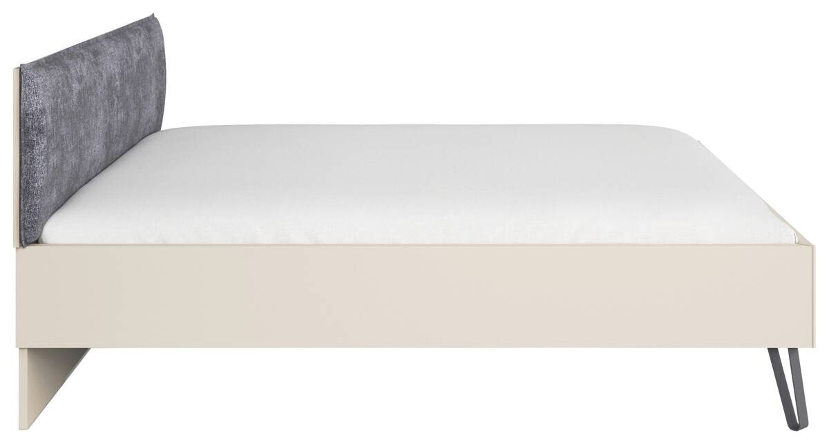 Bett Briona champagner B/H/T: ca. 196x97x209 cm Liegefläche B/L: ca. 180x200 cm