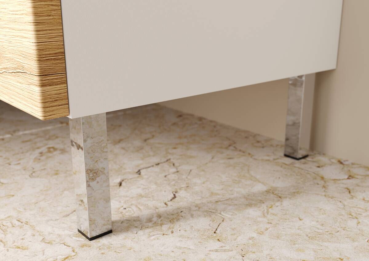 Waschbeckenunterschrank 4330-559 weiß Eiche Grand-Son Nachbildung B/H/T: ca. 60x56x34 cm