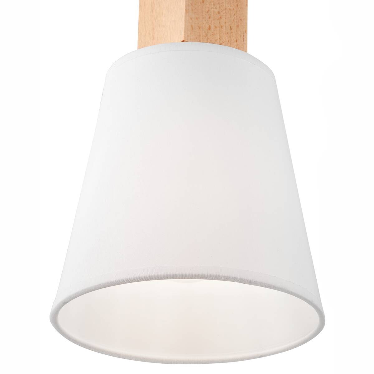 Lamkur Wandleuchte weiß Stahl Holz B/H/L: ca. 31x17x31 cm E27 1 Brennstellen