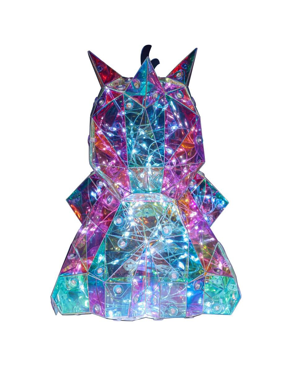Nolo LED-Dekoleuchte Drache transparent pearl B/H/L: ca. 18,5x14x12 cm