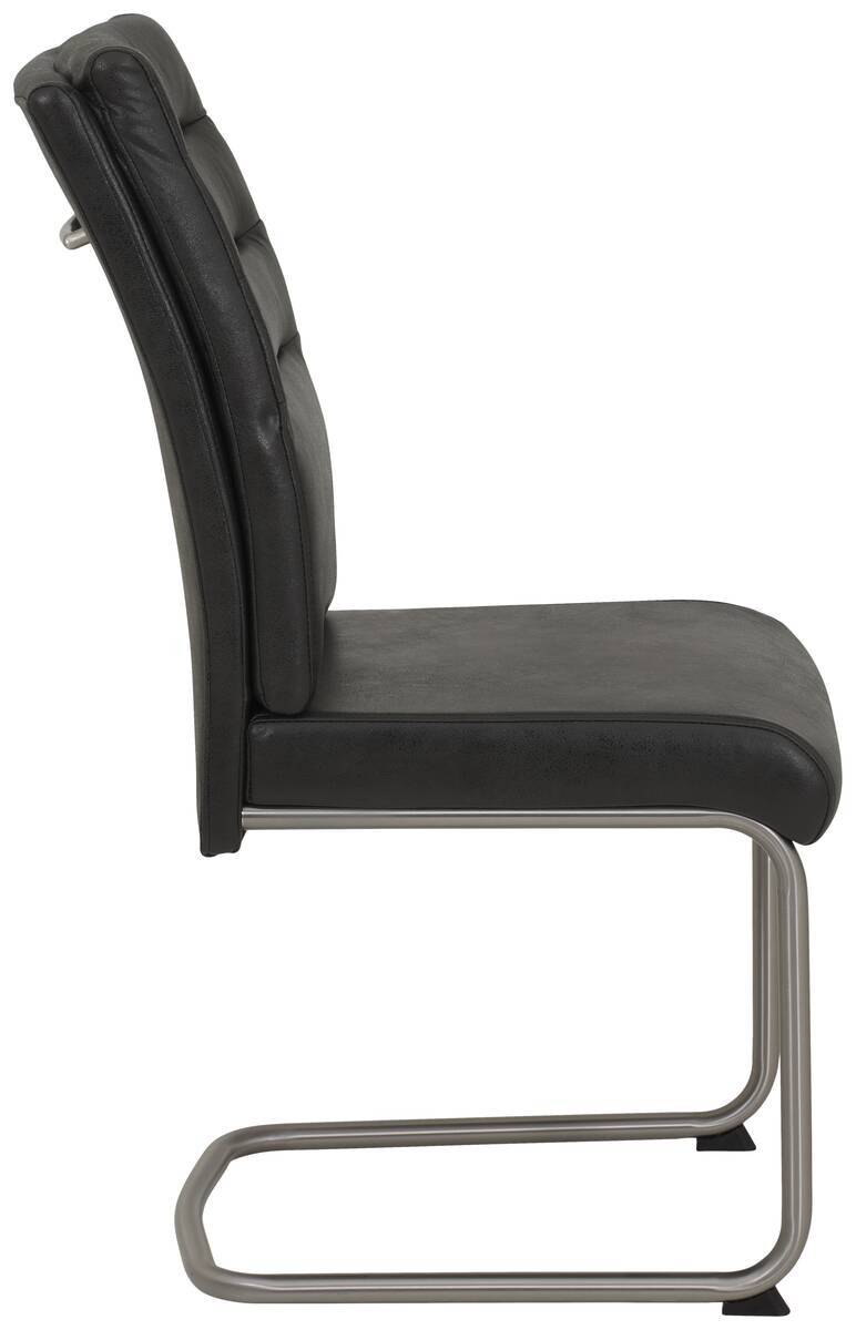Essgruppe Paula III Eiche anthrazit Microfaser B/H/T: ca. 220x76x90 cm
