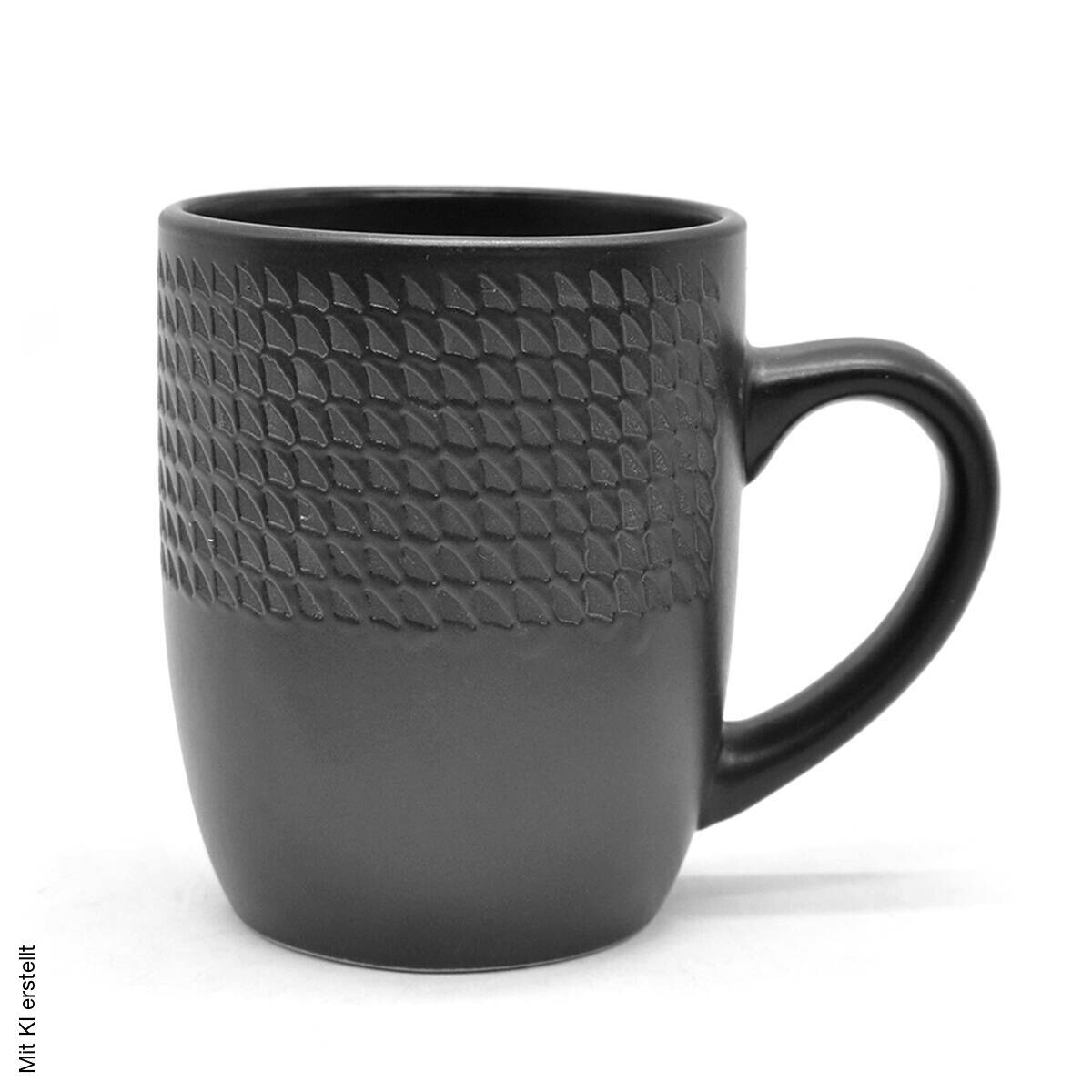 ECHTWERK Kombiservice BlackStyle schwarz Steingut 30 tlg.