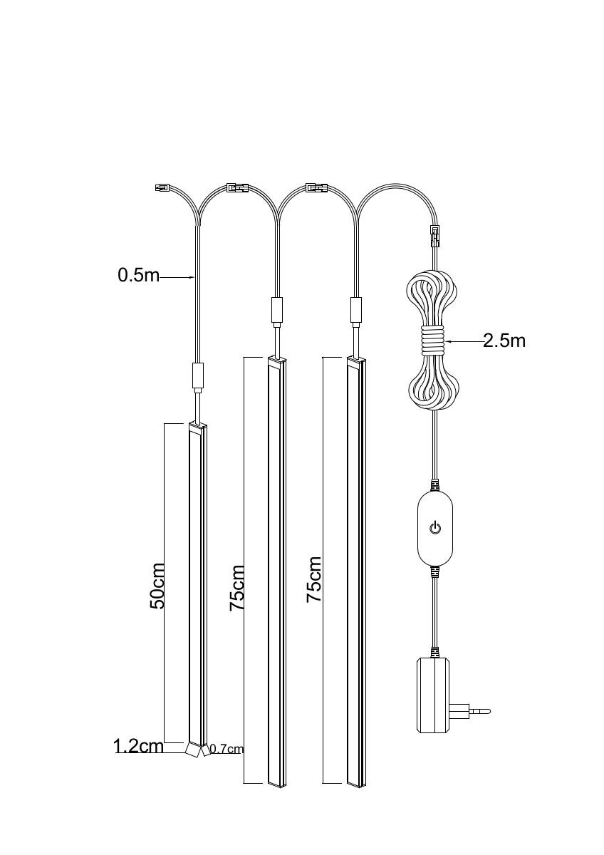 Nolo LED-Akustikpaneelleuchte Line weiß