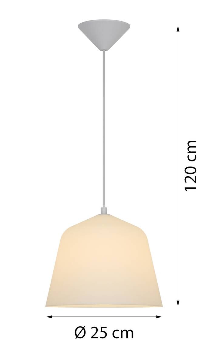 POCOline Pendelleuchte Sabine weiß B/H: ca. 25x120 cm E27 1 Brennstellen