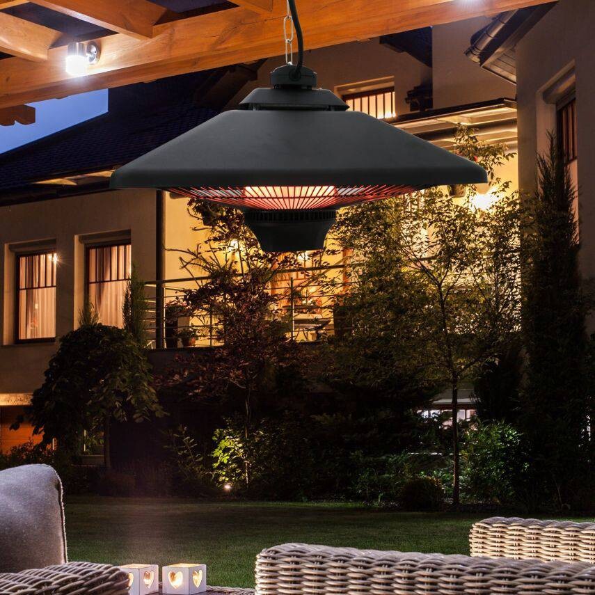 Outsunny Deckenheizstrahler 842-062 mattschwarz ca. 2000 W