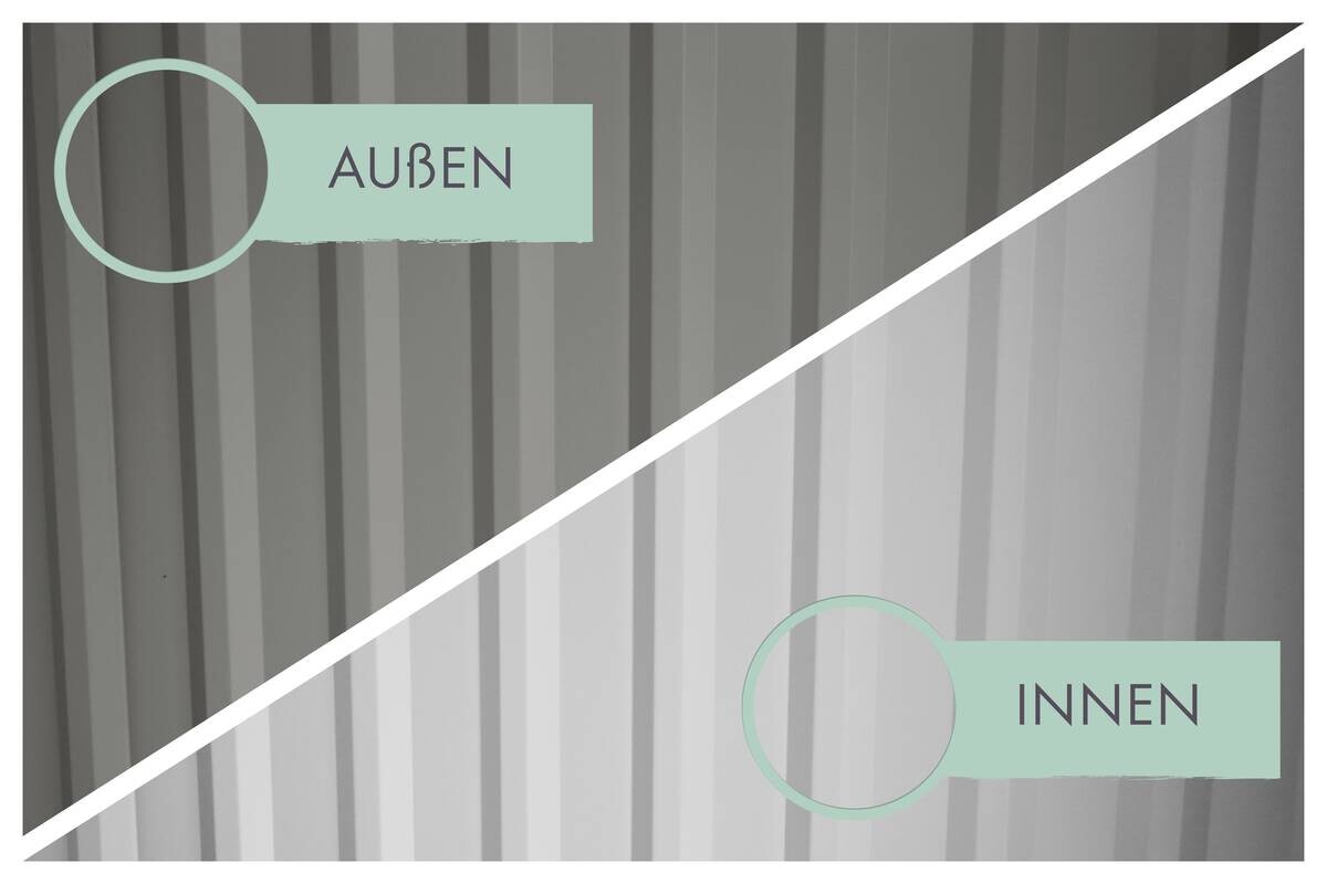 Karibu Gartenhaus Indra 3 grau B/H/T: ca. 289x213x206 cm