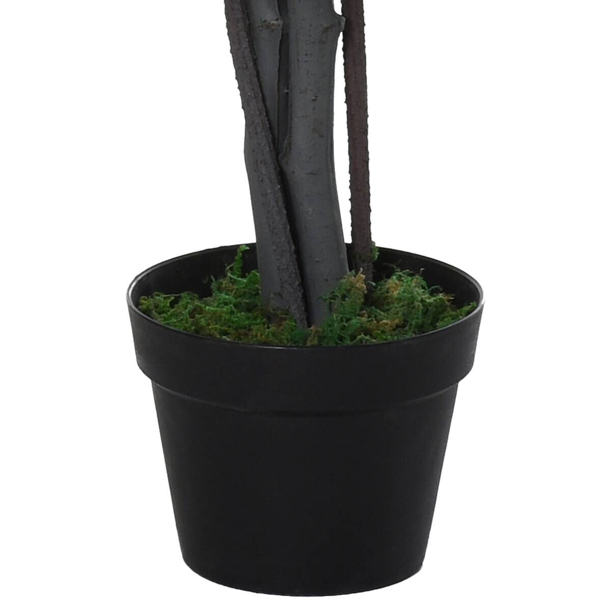 Outsunny Kunstpflanze grün Edelstahl B/H/L: ca. 20x20x145 cm