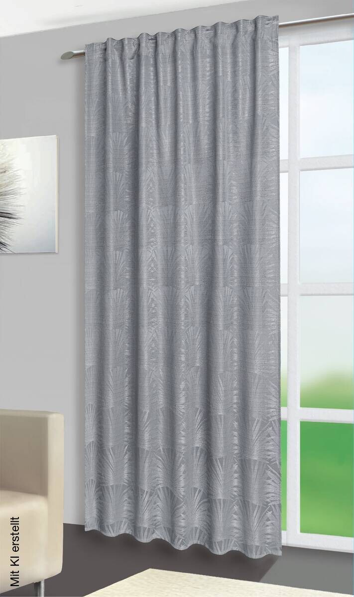 silver edition Kombivorhang Anni silber 100% Polyester B/L: ca. 140x245 cm