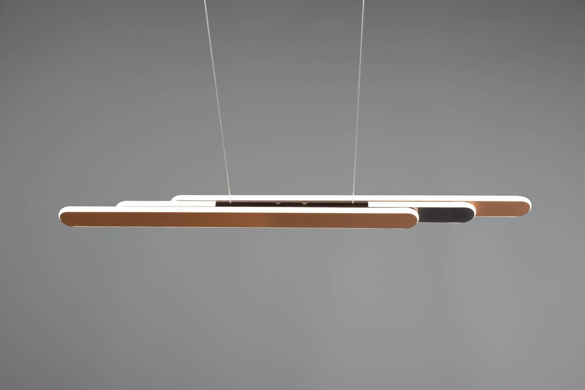 Reality LED-Pendelleuchte kaffee Metall