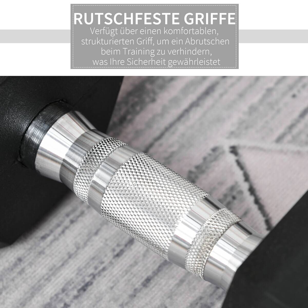 HOMCOM Hantel beige Polypropylen B/H/L: ca. 16,6x16,6x35,6 cm