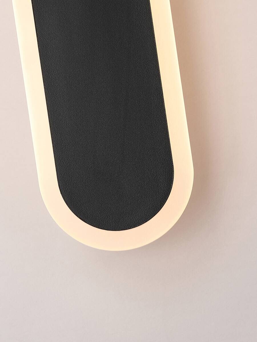 LED-Außenwandleuchte sand schwarz B/H/T: ca. 8x90x5 cm