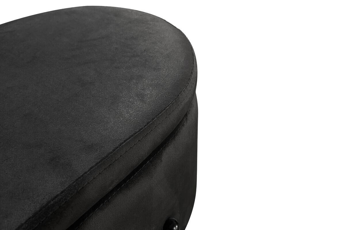 Bank NOVA schwarz Metall B/H/T: ca. 95x42x37,5 cm