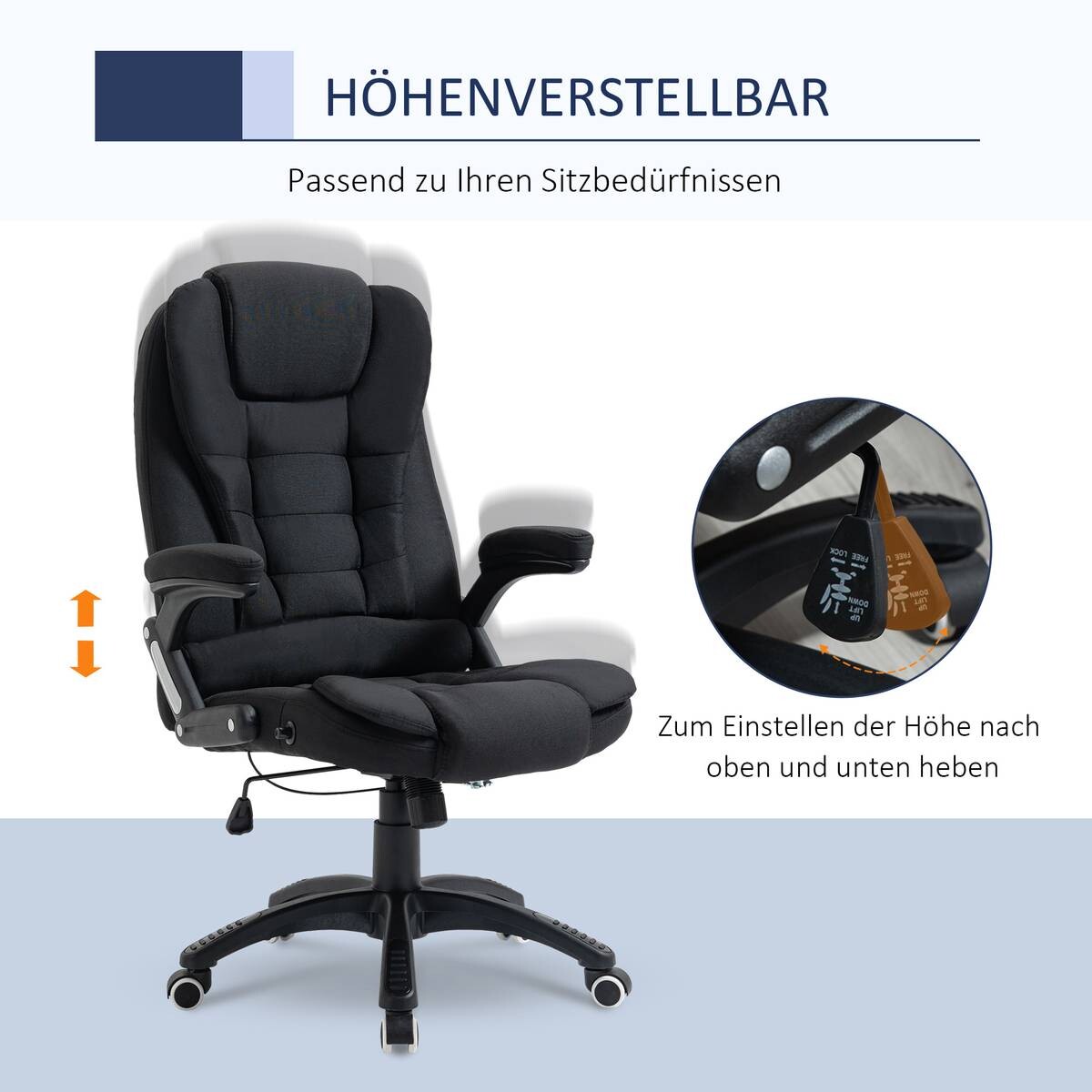 Drehstuhl 921-416BK schwarz