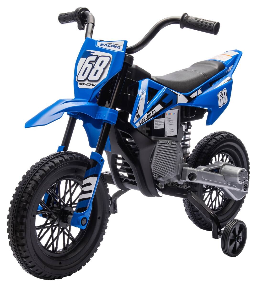 AIYAPLAY Kinder-Elektromotorrad blau B/H/L: ca. 56x70x107 cm