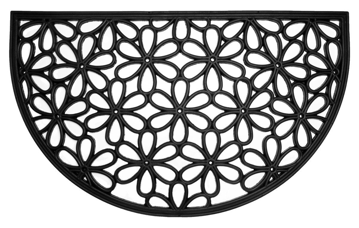 Fußmatte Relief schwarz B/L: ca. 45x75 cm
