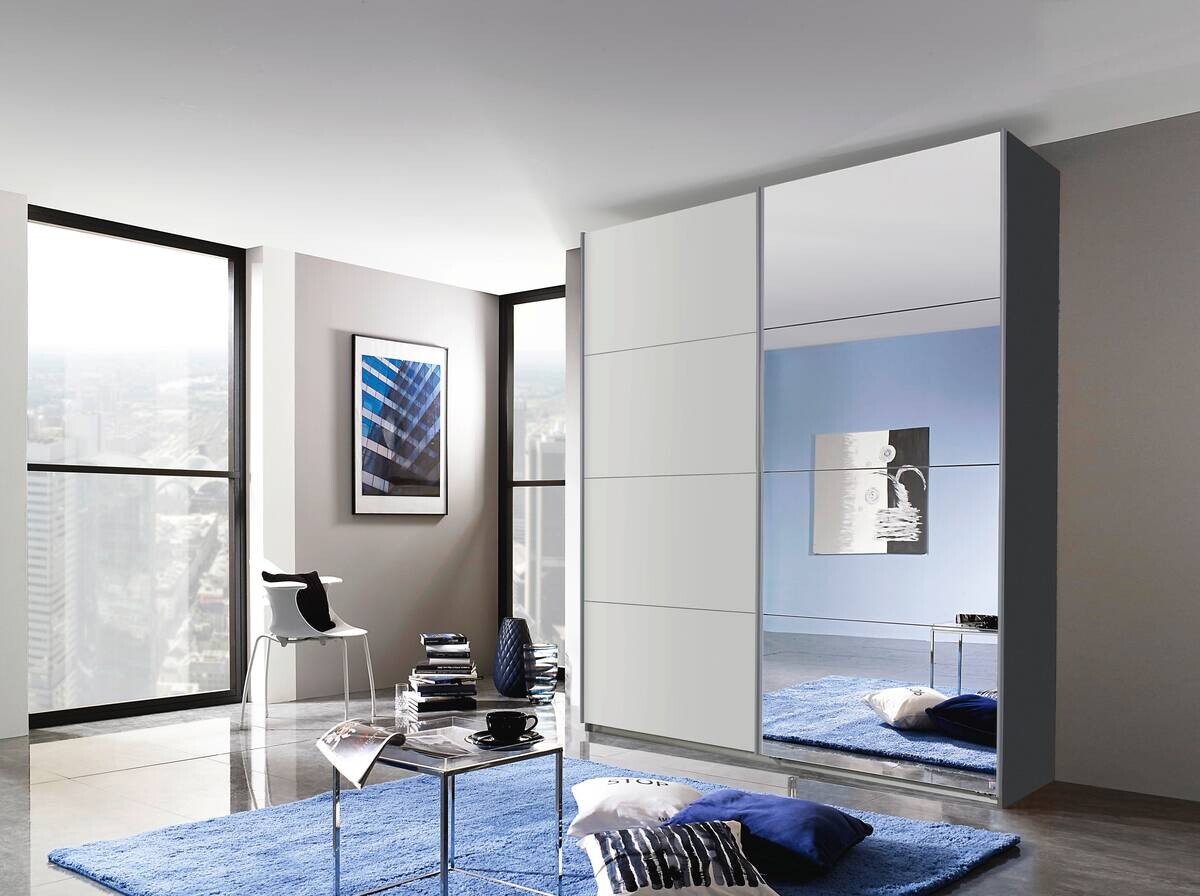 Schwebetürenschrank Quadra B/H/T: ca. 180x210x62 cm