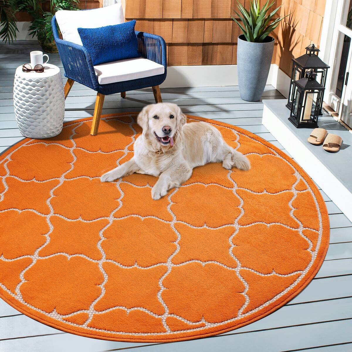 Sanat Outdoorteppich BERLIN orange D: ca. 200 cm